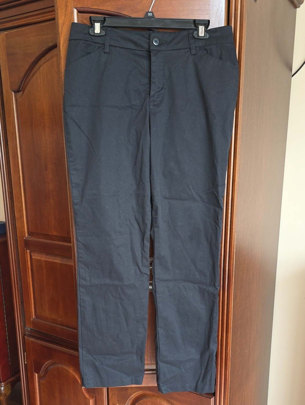 Lee Straight Leg Mid Rise Relaxed Fit Pants 8
